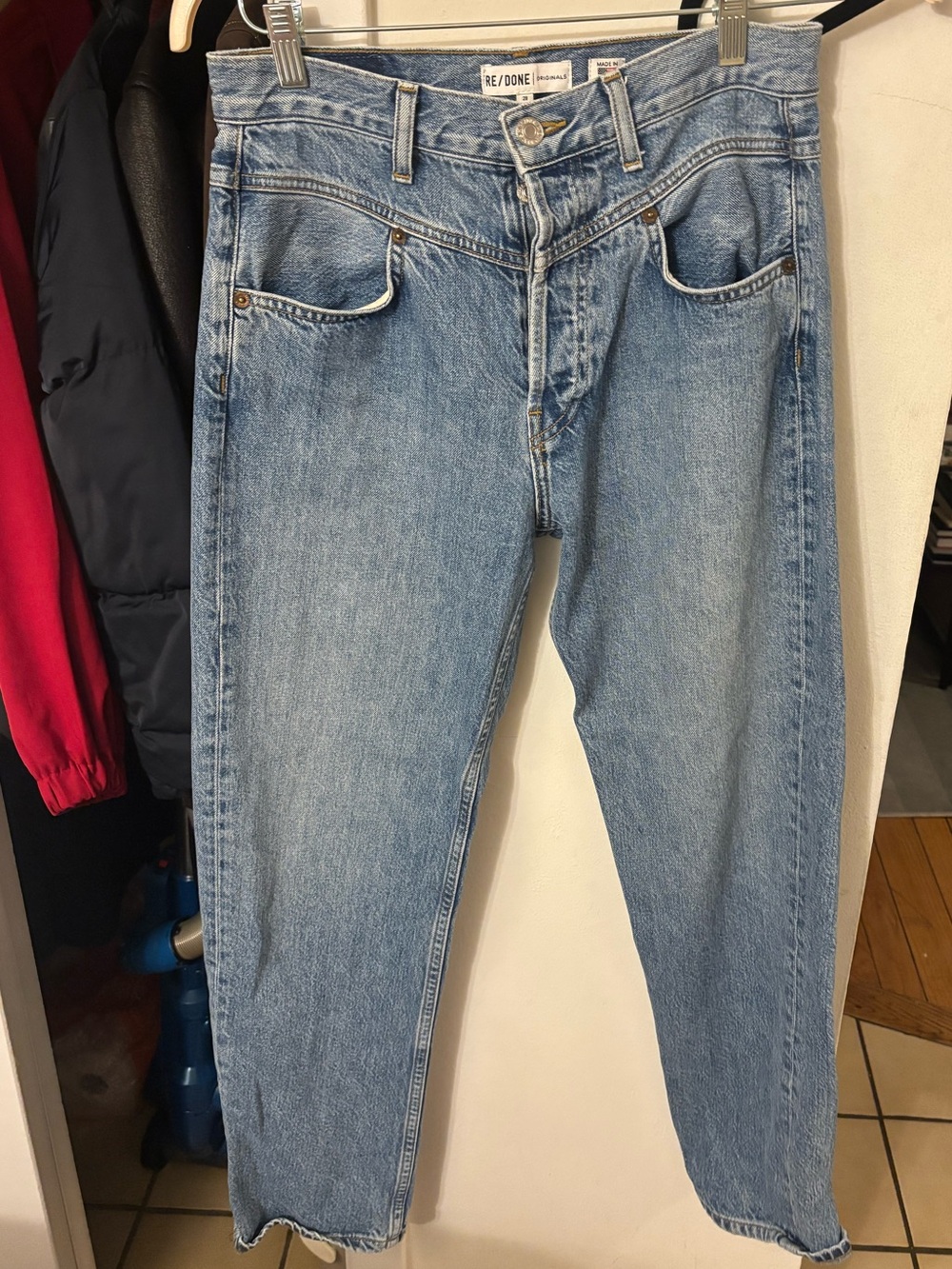 Re/Done Light Blue Boyfriend Jeans